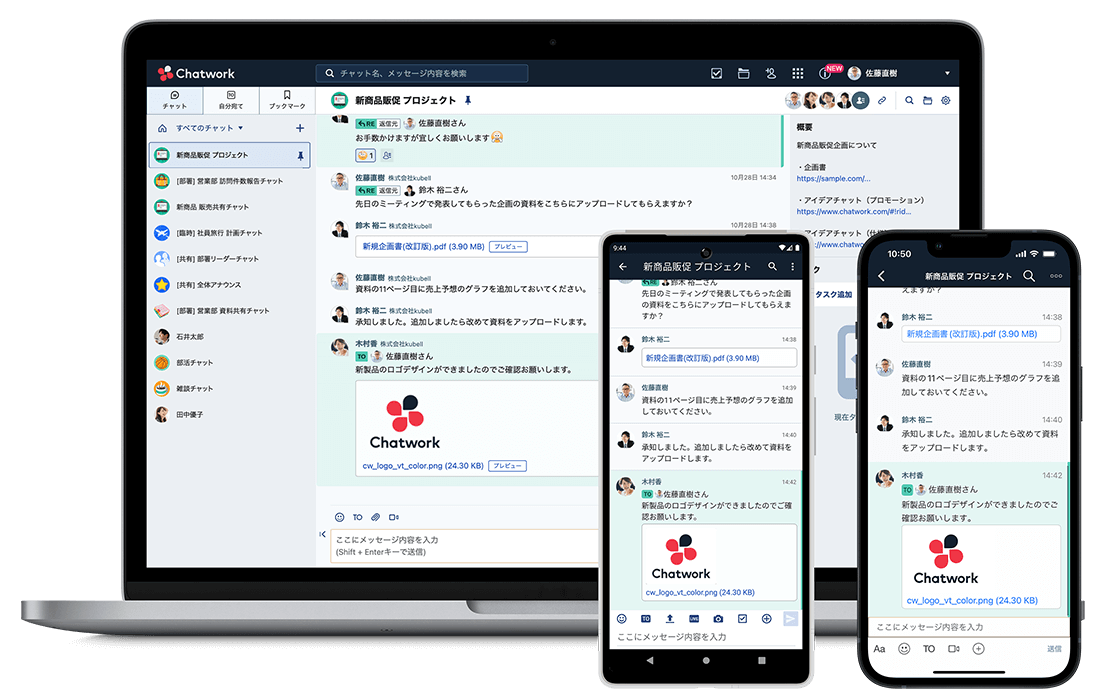 Chatwork利用イメージ