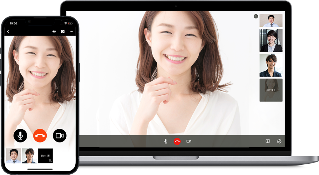 ビデオ/音声通話:PCでもスマートフォンでもチームワーク向上